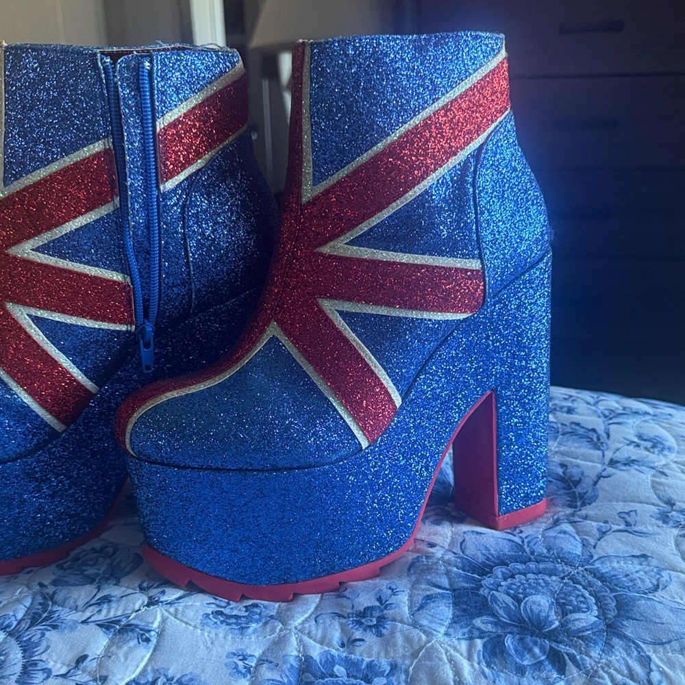 YRU Nighmare Union Jack Boots